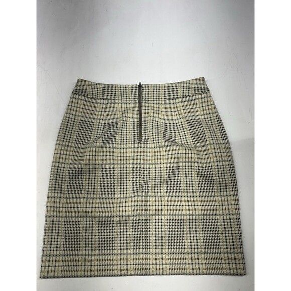 Cabi Skirt Suit Twill Check Plaid Beige Tan Jacket Size M Skirt Size 8 Corporate - Picture 11 of 14